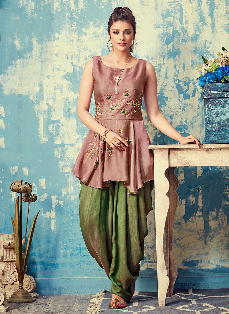Nimaya Tone Silk Fancy Festive Wear Readymade Kurta With Dhoti Collection